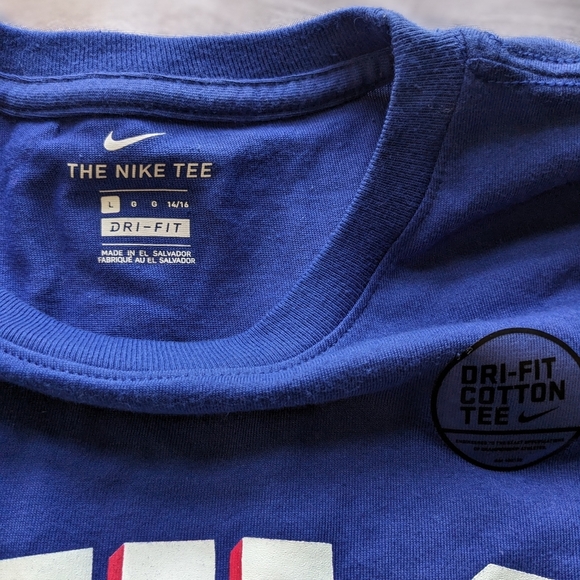 Nike Al Horford Royal Philadelphia 76ers T-shirt, Youths Nike, Size L - Picture 3 of 10
